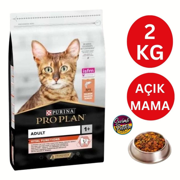 Pro Plan Adult Somonlu Yetişkin Kuru Kedi Maması 2 kg Açık Mama - 2