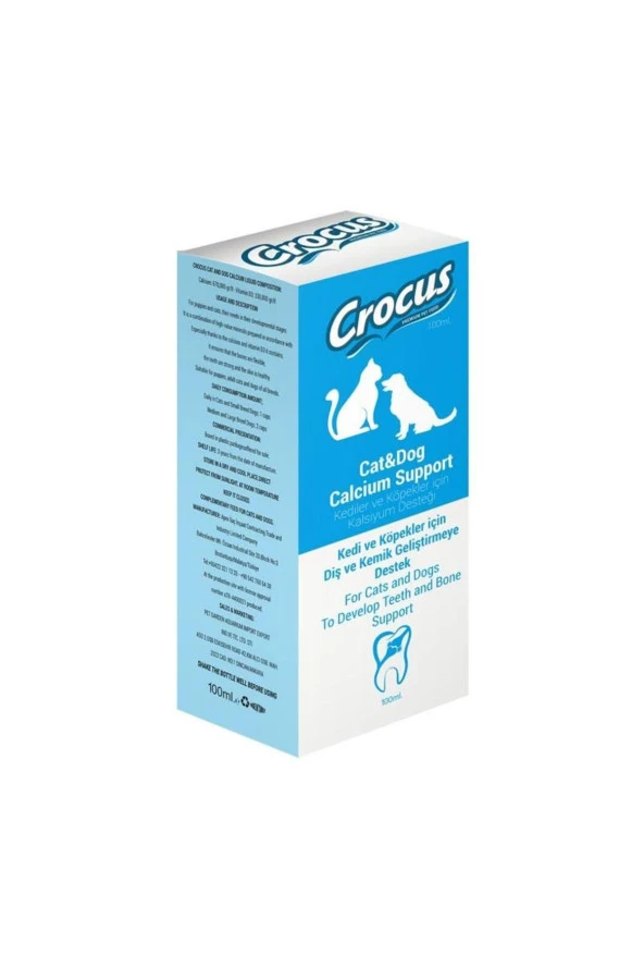 Kedi Köpek Kalsiyum Destek 100ml