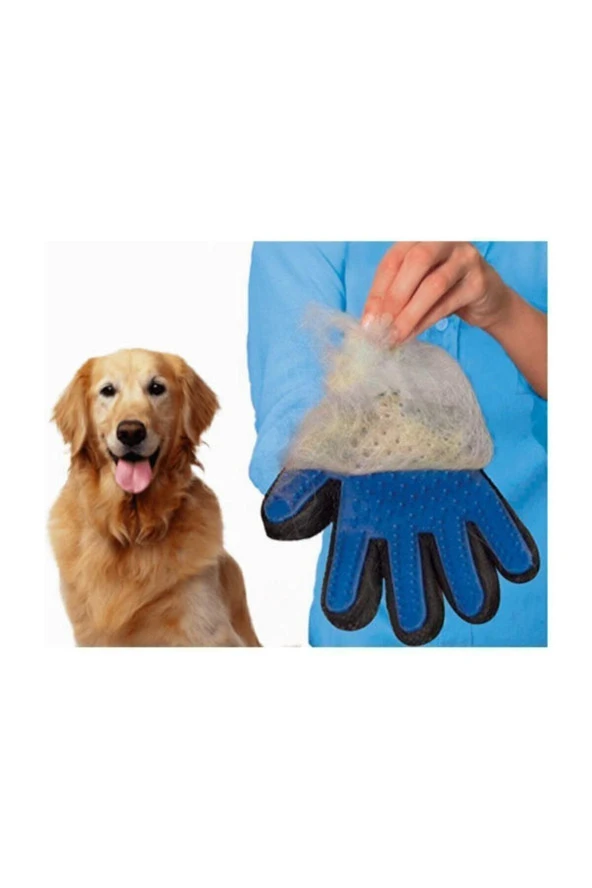 Köpek Kedi Saç Tüy Toplama Temizleme Eldiveni Yapışkanlı Tarama - 2
