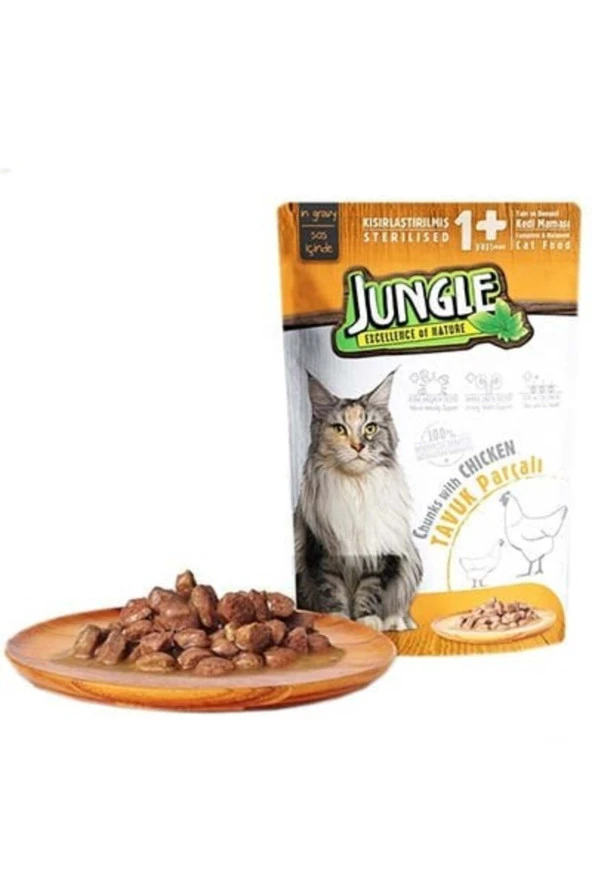 Pouch Jöleli Tavuklu Kısırlaştırılmış Kedi Konservesi 100gr