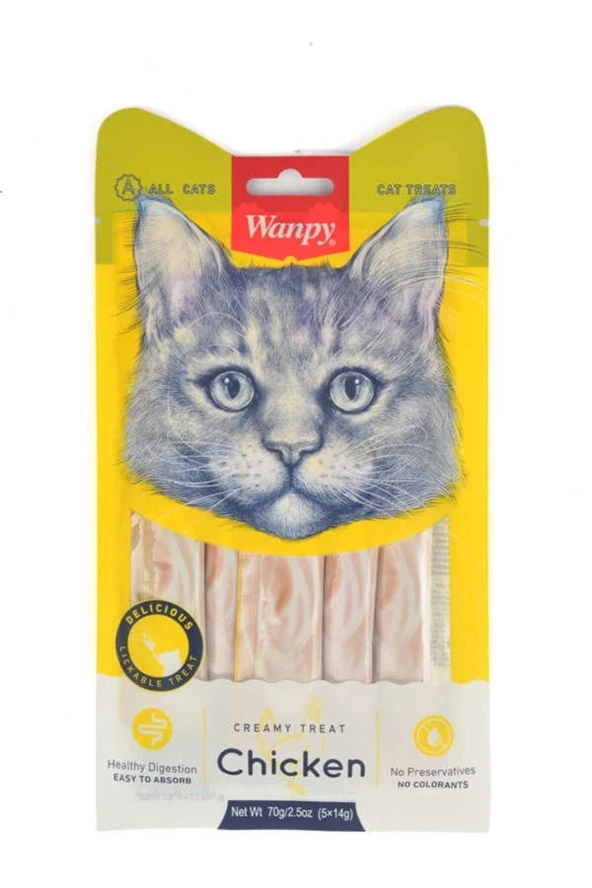 Tavuklu Sıvı Kedi Ödül Maması 5x14 gr