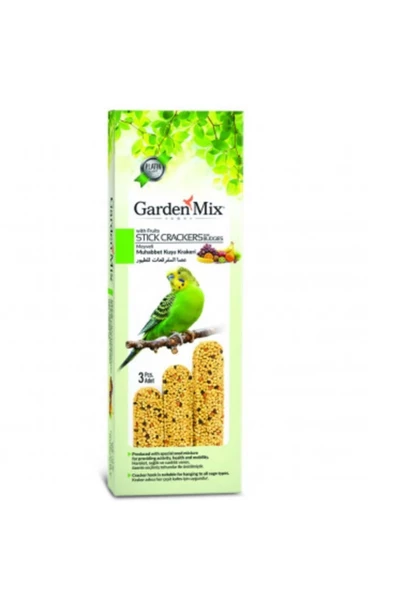 Garden Mix Meyveli Muhabbet Kuşu Krakeri 3 Adet 120 Gr