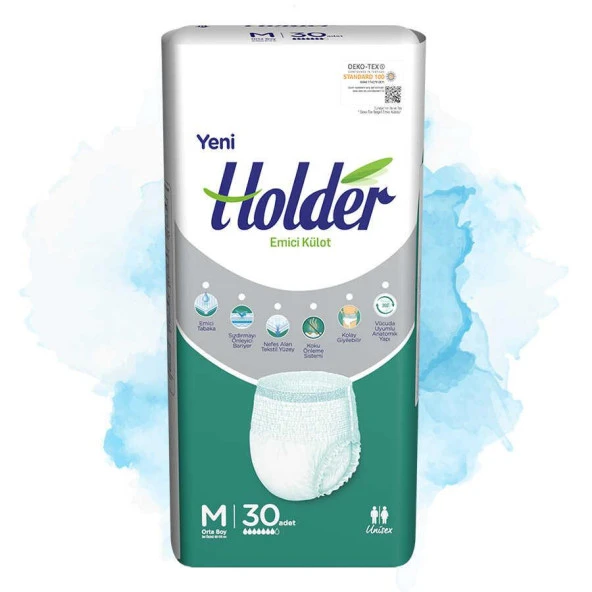 Holder Emici Külot Yetişkin Hasta Bezi Orta Boy ( Medium ) 30 x 4 Adet - 2