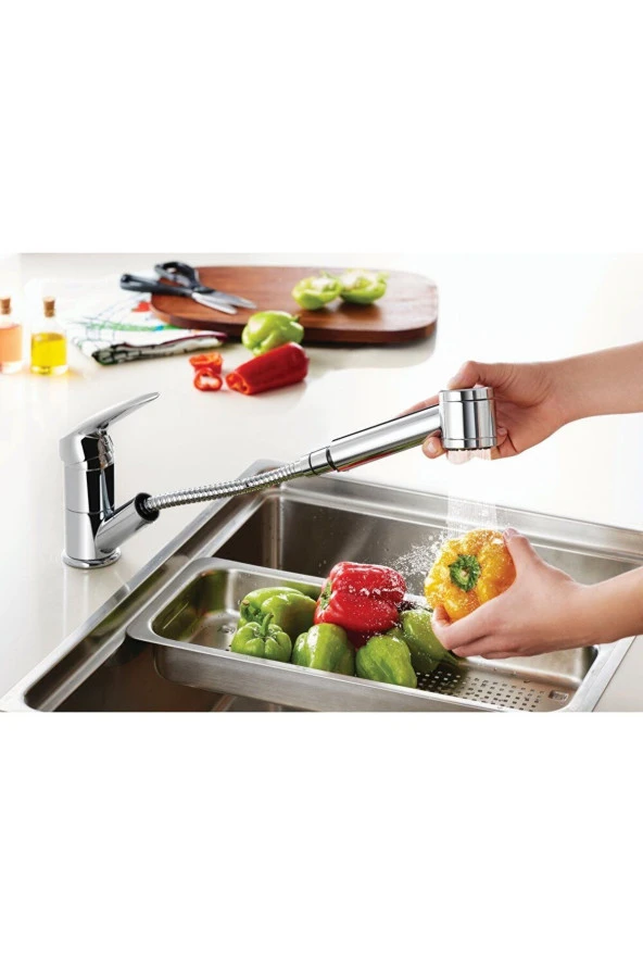 Harmony A41864 Pull-out Eviye Mutfak Bataryası, Krom - 3