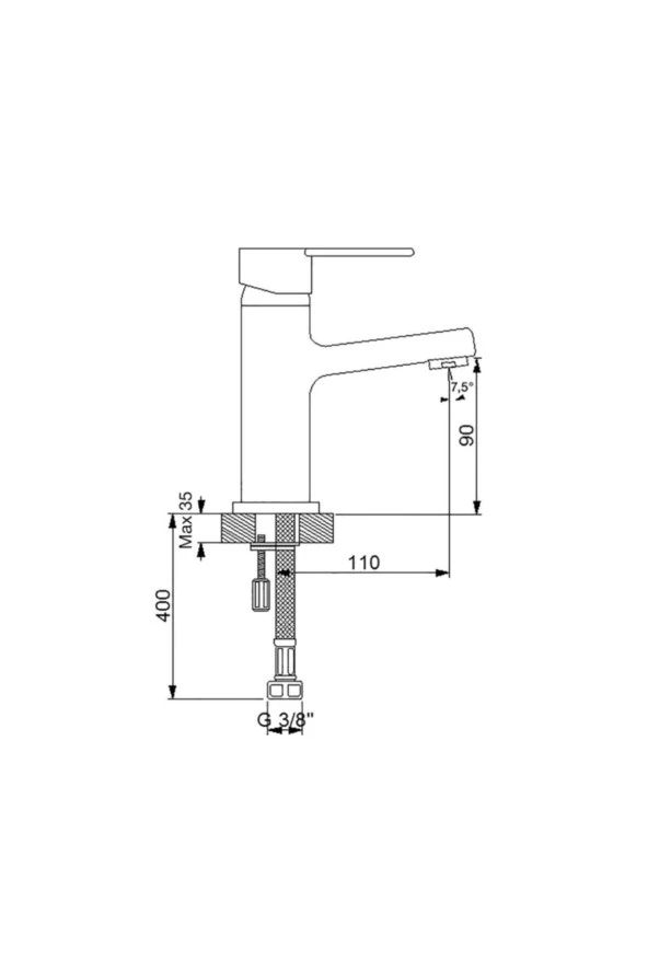Domino Altın Lavabo Bataryası - 2