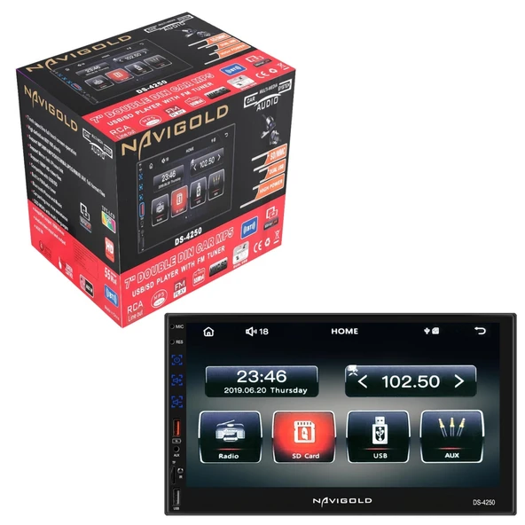 Navigold DS-4250 MP5, FM, Bluetooth, USB, SD/MMC, Double Teyp ürün görseli