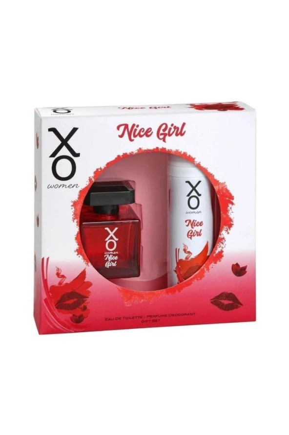 XO Nice Girl Kadın Parfüm Seti 100 ml EDT + 125 ml Deodorant