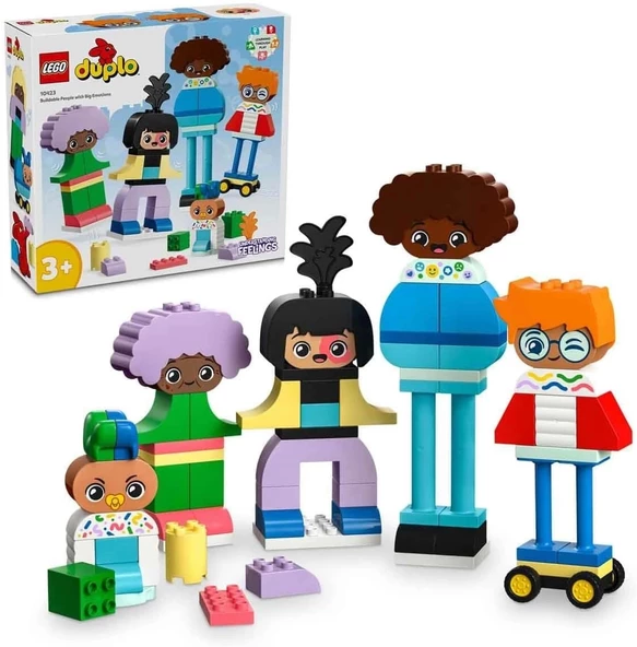 LEGO DUPLO Kasabası İnşa Edilebilen Duygulu İnsanlar 10423-3 Yaş ve Üzeri Çocuklar için Eğitici Oyuncak Yapım Seti (71 P