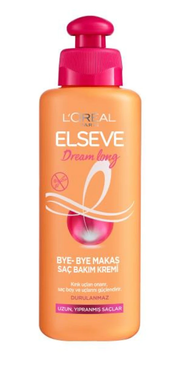 Elseve Dream Long Bye-Bye Makas Saç Bakım Kremi, 200 Ml - Diş Beyazlatıcı Köpük Hediye