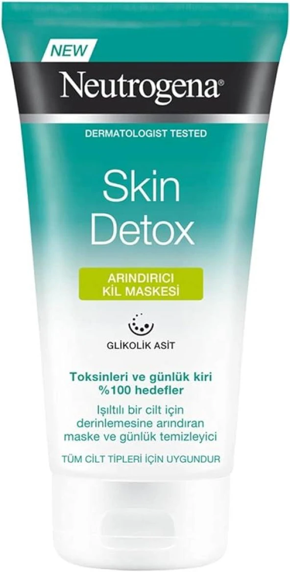 Neutrogena Skin Detox Arındırıcı Kil Maskesi 150 ml - Diş Beyazlatıcı Köpük Hediye