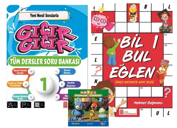 1.Sınıf Gıcır Gıcır Tüm Dersler Soru Bankası+ Bil Bul Eğlen