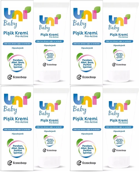 Uni Baby Pişik Kremi 75ML (4 Lü Set)