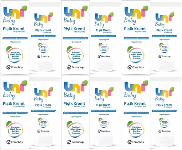 Uni Baby Pişik Kremi 75ML (6 Lı Set)