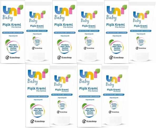 Uni Baby Pişik Kremi 75ML (5 Li Set)