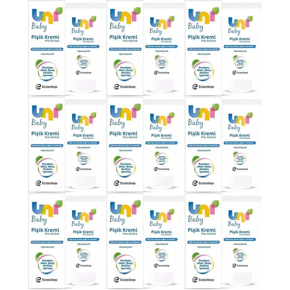 Uni Baby Pişik Kremi 75ML (9 Lu Set) ürün görseli