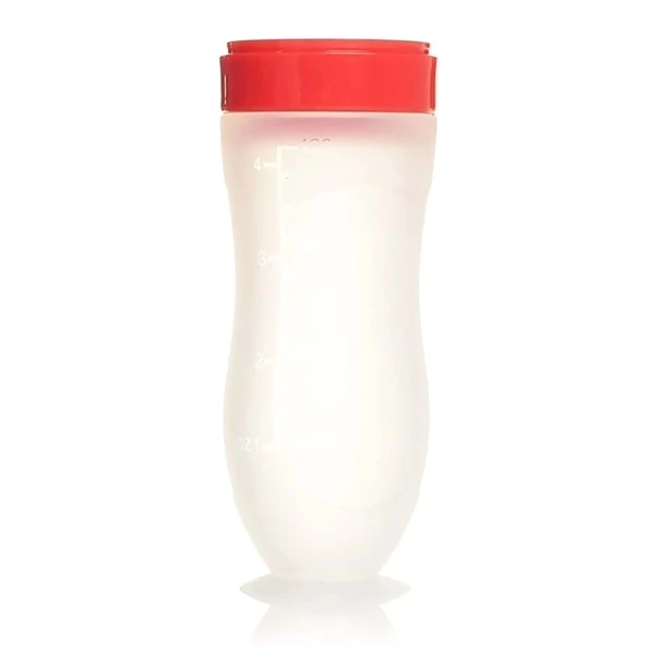 Bebedor Silikon Kaşıklı Biberon 120ML +6 Ay Şeffaf (Kod:7509) (2 Li Set) - 4