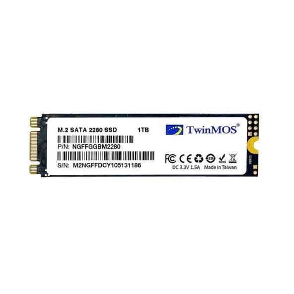 Twinmos 1 Tb  M.2 2280 Sata3 580/550 Ngffggbm2280