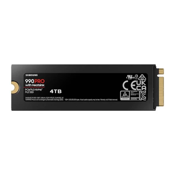 Samsung Mz-V9P4T0Cw 990 Pro 4 Tb Nvme Gen4 Soğutuculu Ssd 7450/6900 - 2