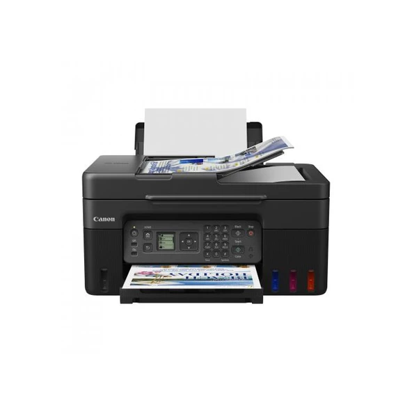 Canon Pıxma G4470 Renkli Mürekkep Mega Tanklı Yazıcı Tarayıcı Fotokopi Fax Wifi Bulut Adf
