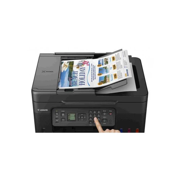 Canon Pıxma G4470 Renkli Mürekkep Mega Tanklı Yazıcı Tarayıcı Fotokopi Fax Wifi Bulut Adf - 2