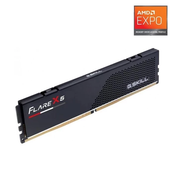 GSKILL Flare X5 F5-6000J3636F16GX1-FX5 DDR5-6000Mhz CL36 16GB (1x16GB) Single (36-36-36-96) 1.35V AMD EXPO Teknoloji F5-6000J3636F16GX1-FX5 - Resim 2