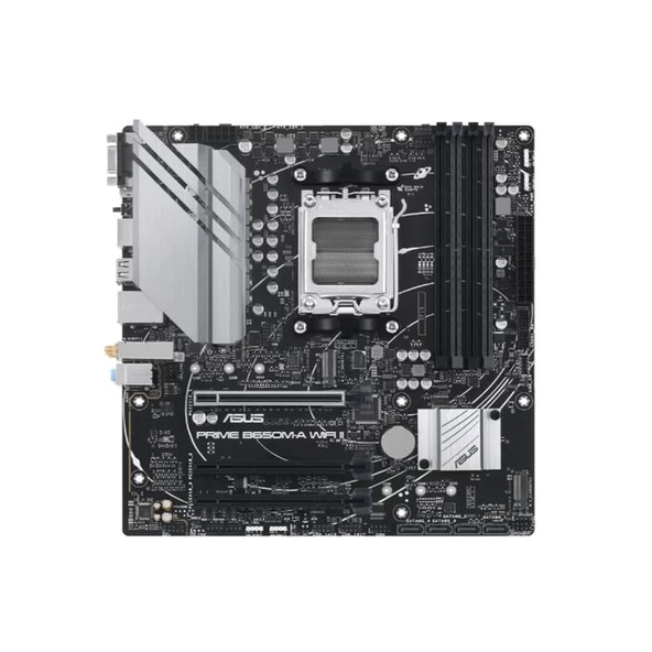 Asus Prıme B650M-A Wıfı Iı Ddr5 6400Mhz(Oc) M.2 Matx Am5 Anakart - Resim 2