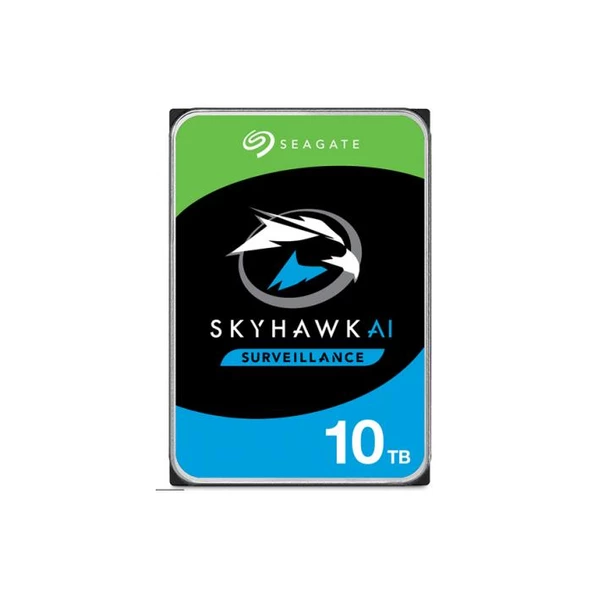 Seagate 10Tb Skyhawk AI 7200rpm 256mb Sata3 550tb-Y Rv 7-24 (ST10000VE001) Harddisk