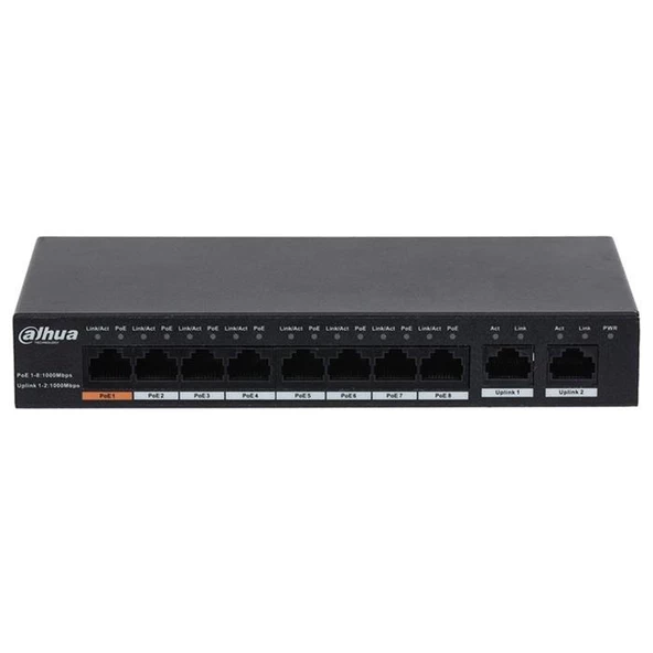 Dahua Pfs3010-8Gt-96 8 Port Poe Gigabit Switch