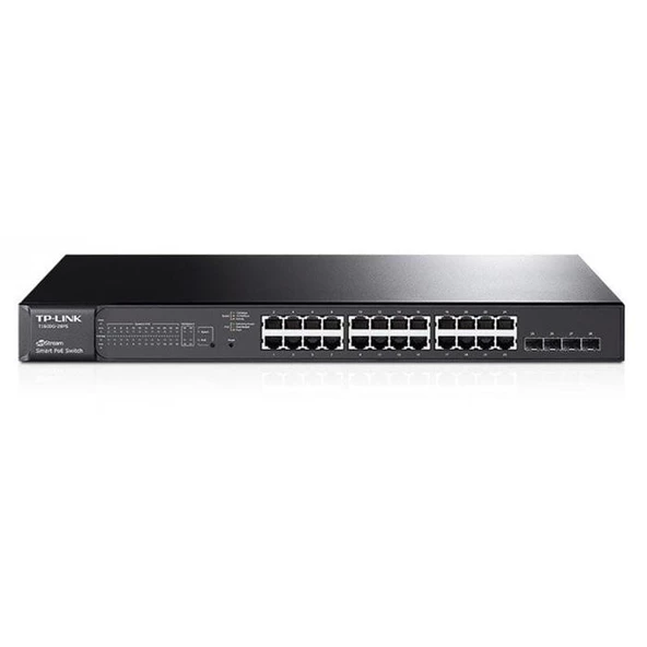 TP-Link TL-SG2428P 28 Port 10/100/1000Mbps 4 Sfp Poe+ 192W L2+ Rack Mount Swıtch