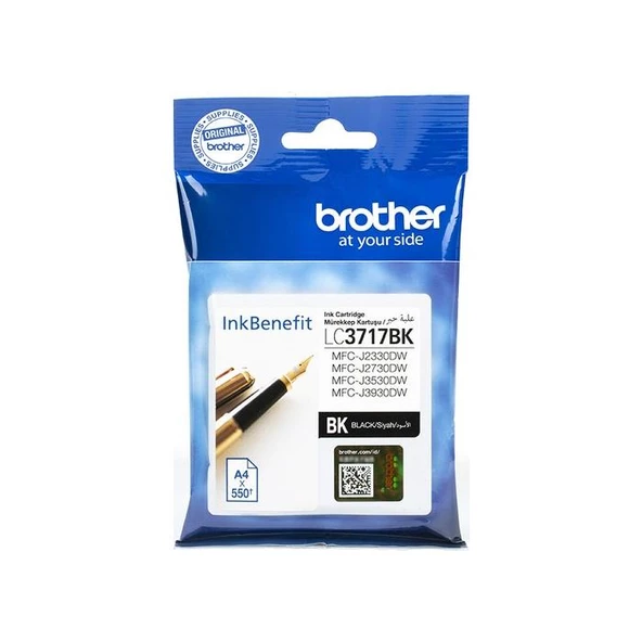 Brother LC3717BK 550 Sayfa Siyah Kartuş