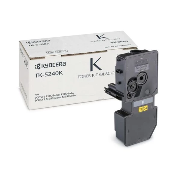 Kyocera TK-5240K Black Siyah Orjinal Fotokopi Toneri Ecosys M5526cdn-5526cdw P5026cdn-5026cdw 4.000 ürün görseli 1