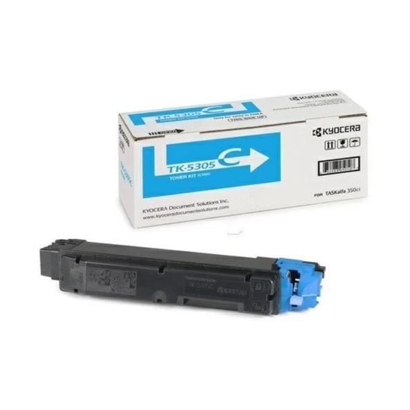 Kyocera TK-5305C Cyan Mavi Orjinal Fotokopi Toneri Taskalfa 350-351ci 6.000 Sayfa