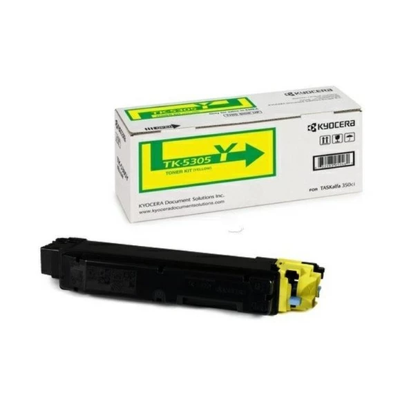 Kyocera TK-5305Y Yellow Sarı Orjinal Fotokopi Toneri Taskalfa 350-351ci 6.000 Sayfa