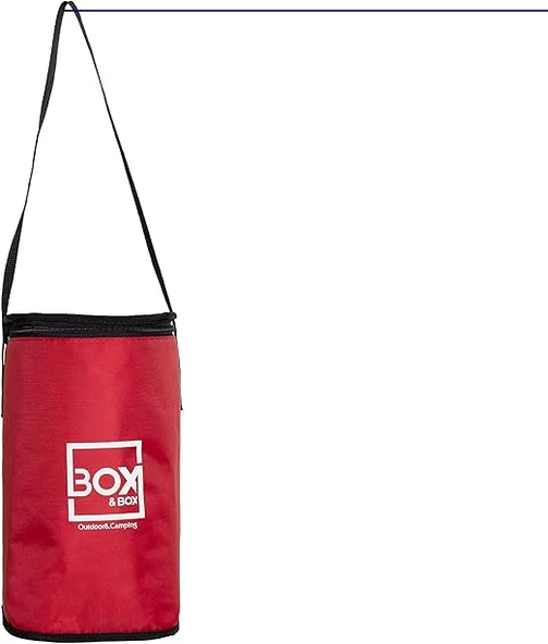 Box&Box Plaj, Piknik, Kamp Çantası, 6 Litre, Termal Korumalı (Sıcak Soğuk Thermo Bag)  Kırmızı