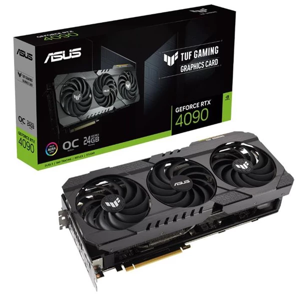 Asus Geforce Tuf-Rtx4090-O24G-Og-Gamıng 24Gb Gddr6X 384Bıt 2Xhdmı 3Xdp Ekran Kartı - 1