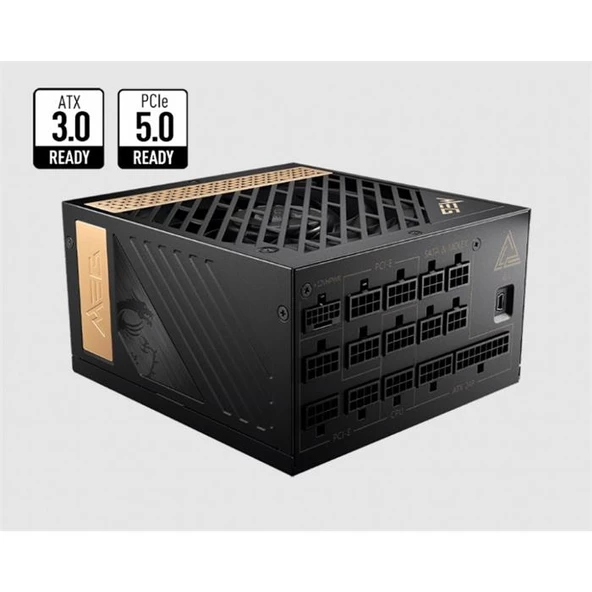 Msı Psu Meg Aı1300P Pcıe5 1300W 80+ Platınum Power Supply