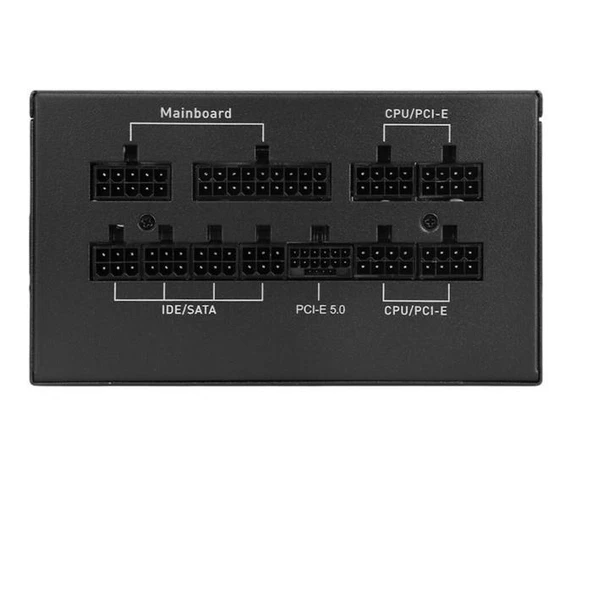 Powerboost Bst-Atx0850Gf1 Warrıor 850W 80+ Gold Pcıe Gen 5.0 Full Modüler Fanlı Atx Psu - Resim 3