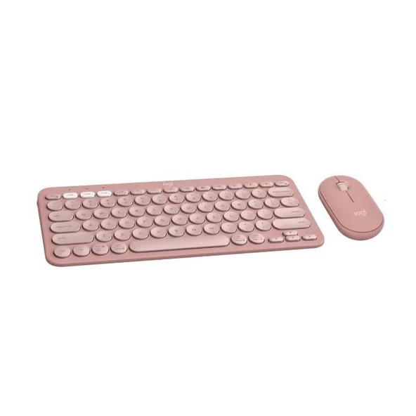 Logitech Pebble 2 Blutooth Klavye&Mouse Set Pembe 920-012247 - Resim 2