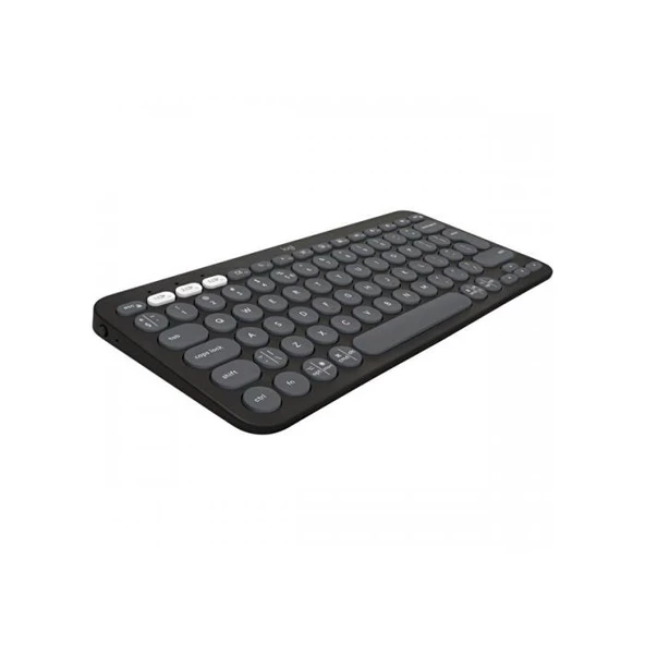 Logıtech K380S Pebble Keys 2  Siyah, 920-011859 Bluetooth Türkçe Q Multimedya Mini Klavye