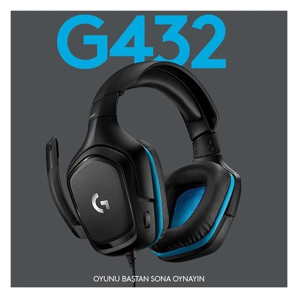 Logitech 981-000770 G432 7.1 Surround Mikrofonlu Gaming Oyuncu Kulaklığı