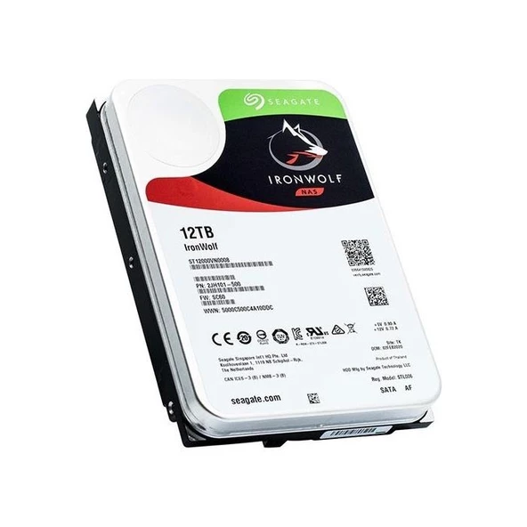 Seagate 12Tb Ironwolf St12000Vn0008 3.5" Nas Dsk 7200 Rpm Sata3 6Gbit/sn 256Mb Cache Harddisk - Resim 2