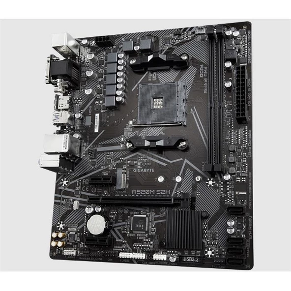 Gigabyte GA-A520M-S2H AMD A520 2133 MHz DDR4 Soket AM4 mATX Anakart - 3
