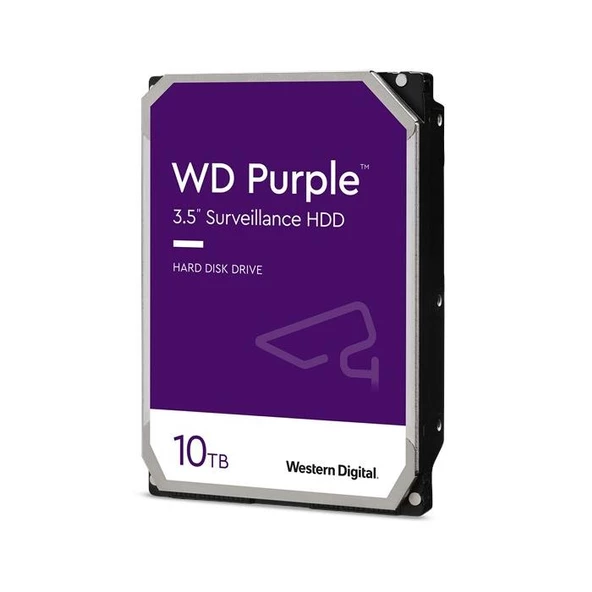 Wd 10TB Purple 5400RPM 256mb 7-24 3.5" WD101PURP PC&DVRHarddisk