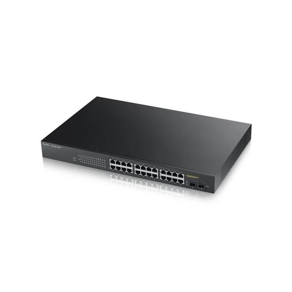 ZyXEL 24port 170w FULL PoE GS1900-24HP GIGABIT 2X SFP Yönetilebilir Switch RackMount