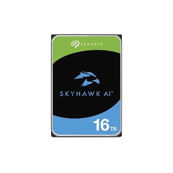 Seagate Skyhawk Aı St16000Ve002 16 Tb 7200Rpm 256Mb Sata3 550Tb/Y Rv 7/24