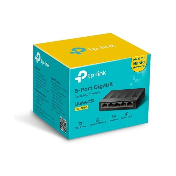 TP-Link Ls1005G 5 Port Gigabit Desktop Swıtch ürün görseli