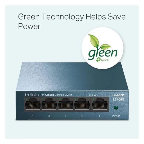 Tp-Link LS105G 5 Port 10-100-1000 Mbps Switch