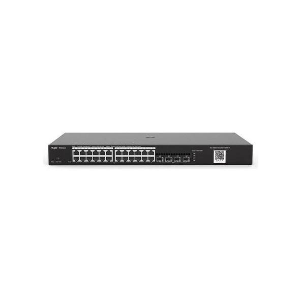 Ruıjıe Reyee Rg-Nbs3100-24Gt4Sfp-P 24 Port Gigabit + 4Xgb Sfp Uplınk L2 Yonetılebılır 370W Poe Swıtch