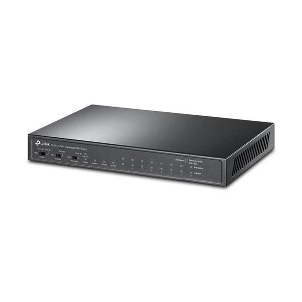 TP-Link TL-SL1311MP 8 Port Poe+ 10/100 + 2 Rj45 Gigabit Uplınk + 1 Gigabit Sfp 124W Poe Swıtch - 2