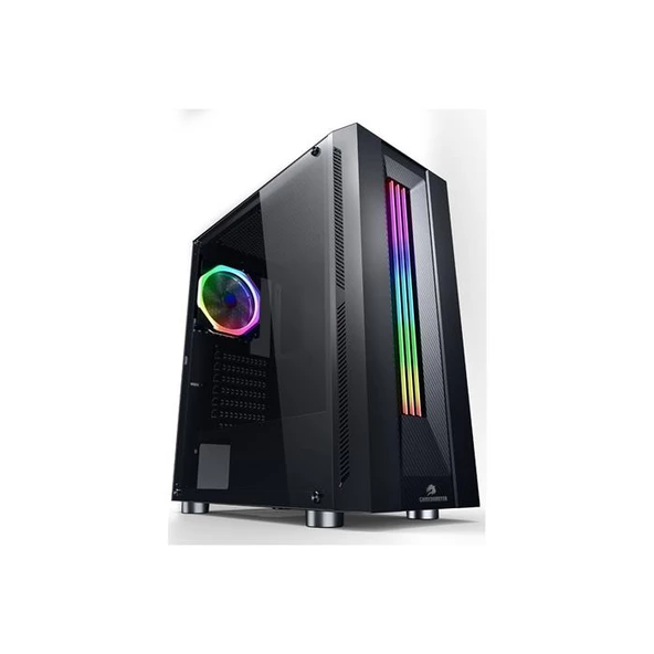 GameBooster GB-G3601B USB3.0 Siyah Rainbow RGB Fan Strip kasa (PSU Yok) GB-G3601B ürün görseli 1